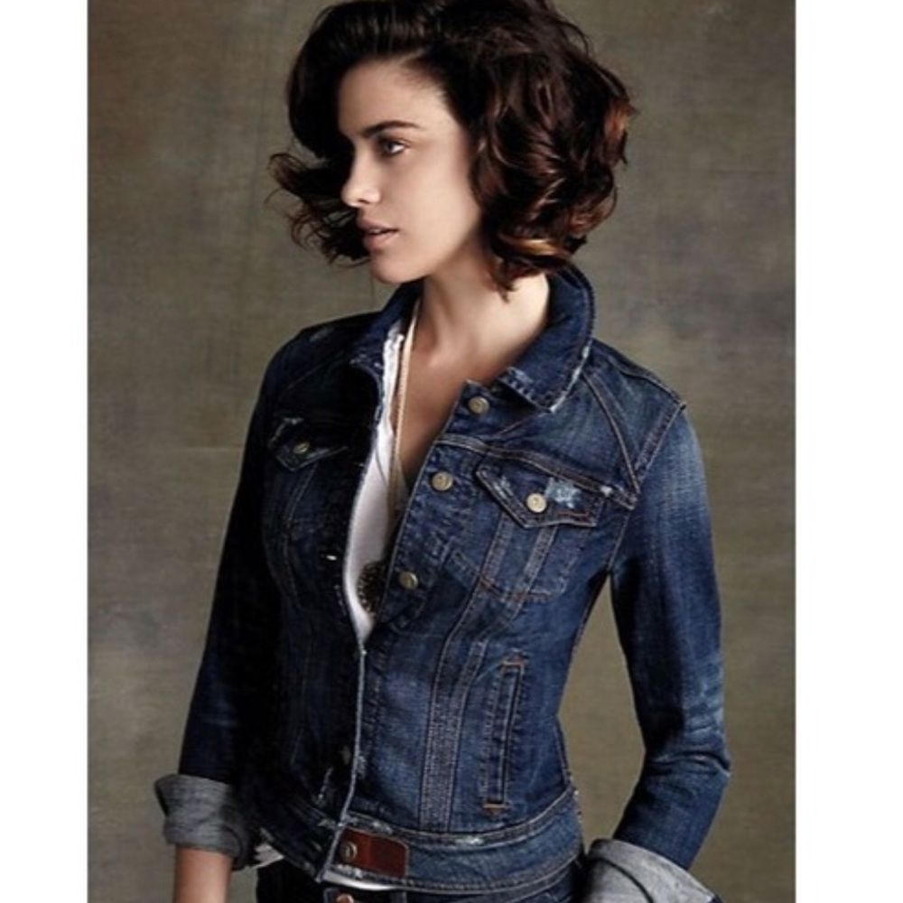 Pilcro Denim Distressed Jacket